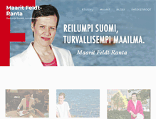 Tablet Screenshot of maaritfeldtranta.fi